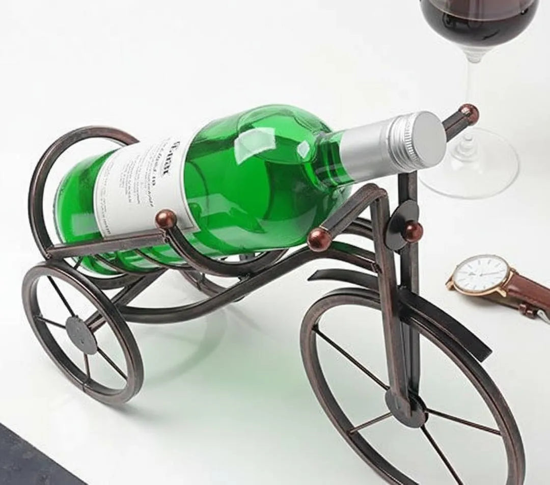 Premium Metal Tricycle Cold Drink Holder Vintage Bottle Rack