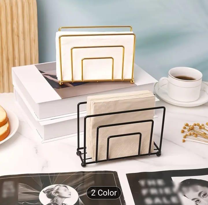 Versatile Metal Napkin Storage Basket Stylish Organization