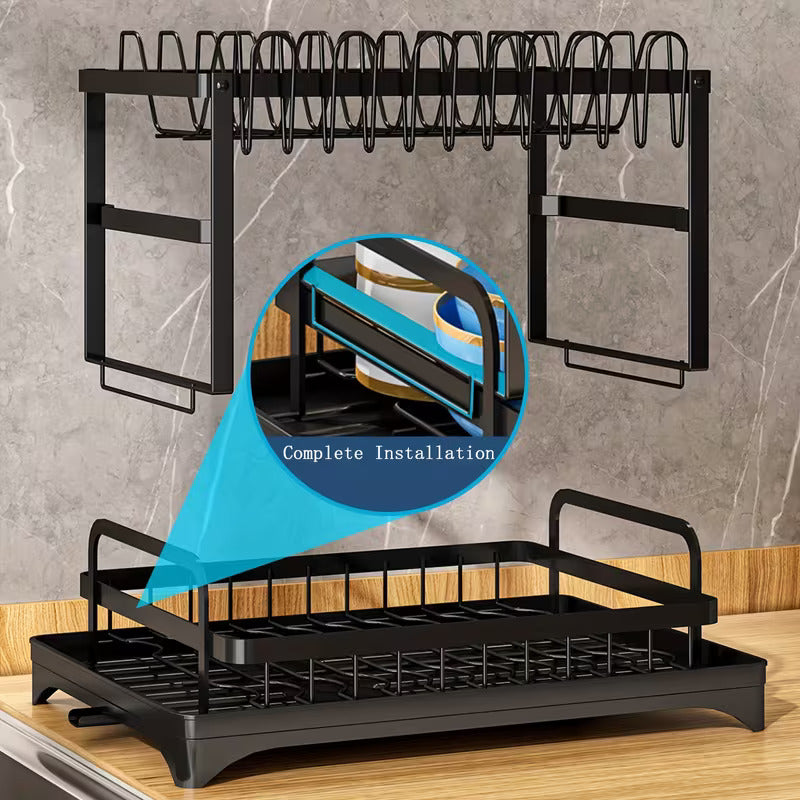 2-Tier Kitchen Large Capacity Countertop Organizer