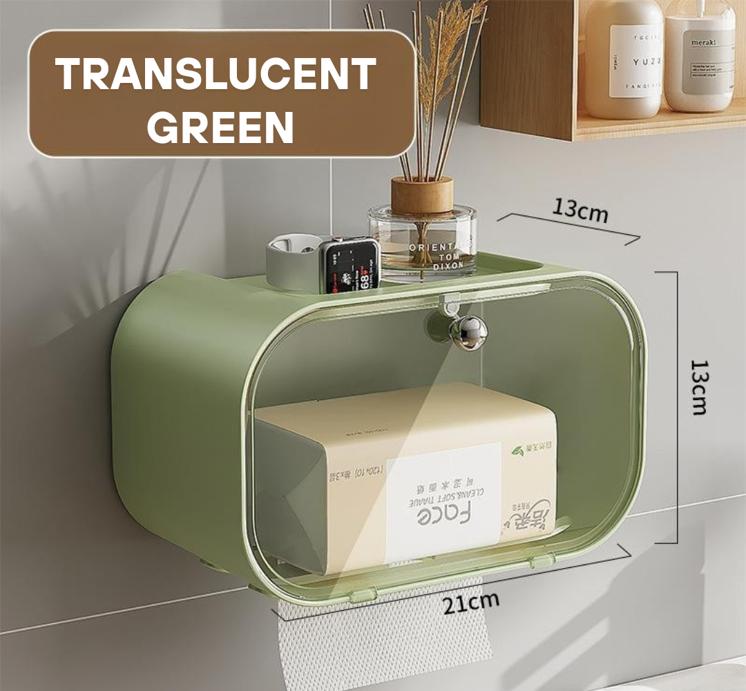 Luxury Waterproof Toilet Tissue Box Punch Wall Hanging