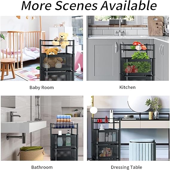 Elegant Square Shaped Metal Basket