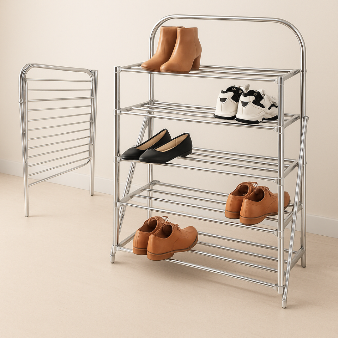 Premium Foldable Metal Shoe Rack By Dover Dream