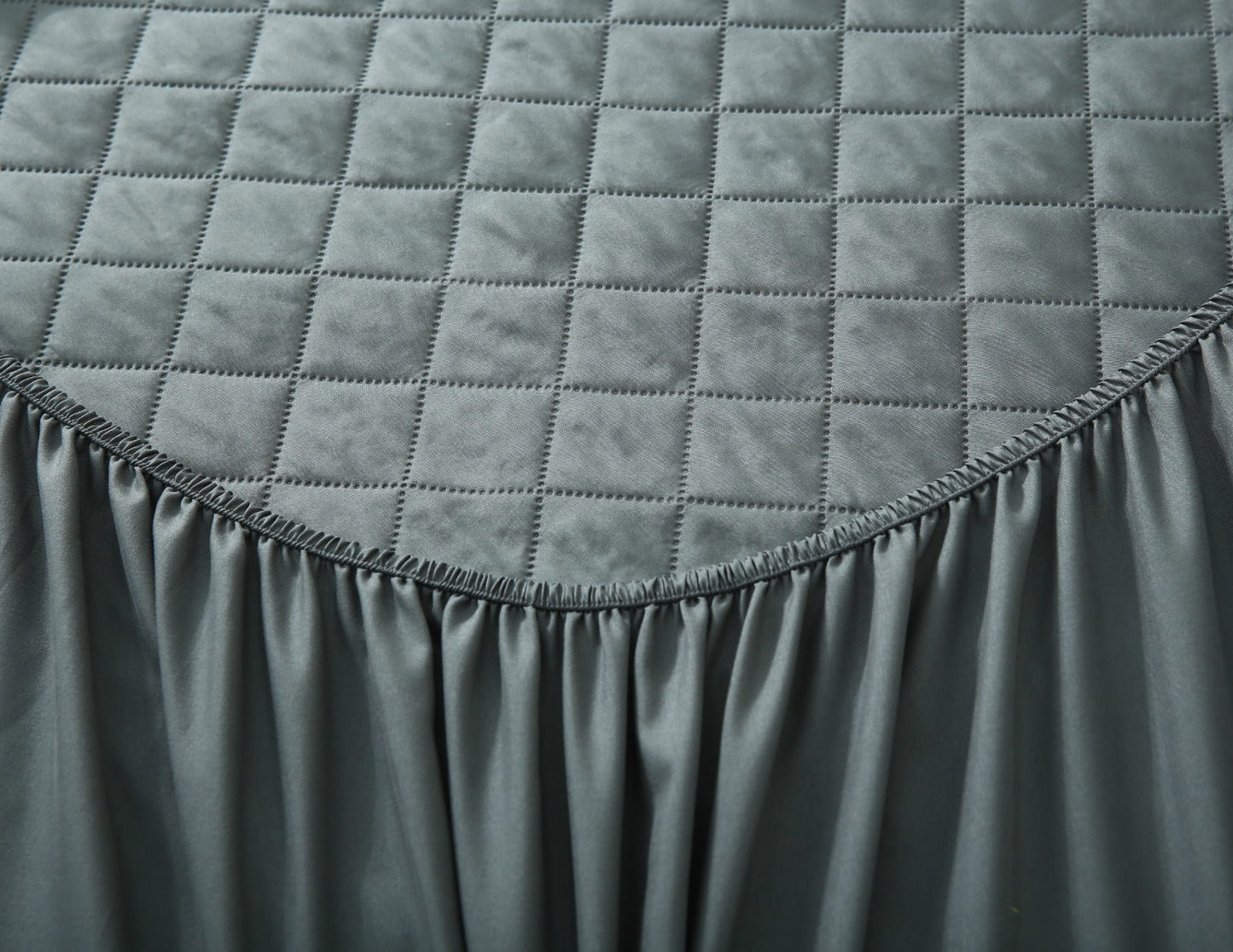 Quilted Waterproof Mattress Protector - Grey