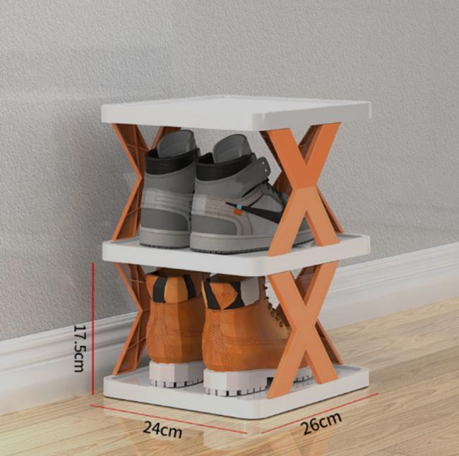 Elegant 3 Layer Multicolor Shoe Rack
