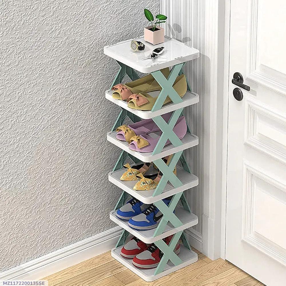 Elegant 5 Layered Multicolor Shoe Rack For Convenient Storage