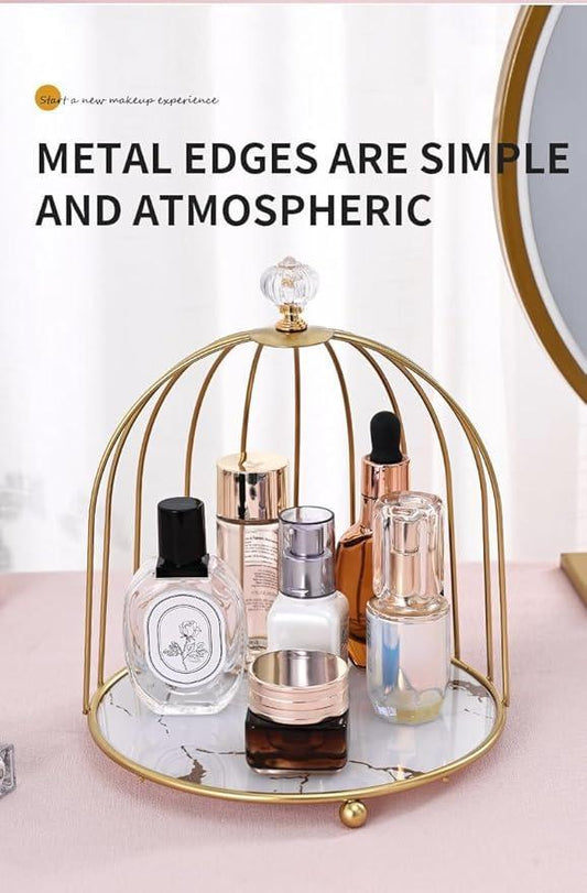 Luxurious Golden Multi-purpose Storage Organizer