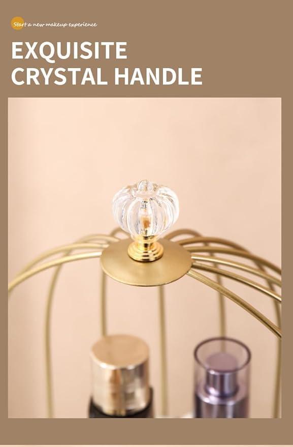 Luxurious Golden Multi-purpose Storage Organizer