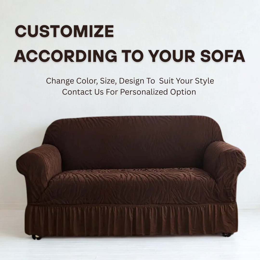 Customize Color Size Zebra Texture Sofa Cover