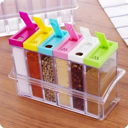6 Pcs Masala Jar Set