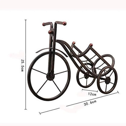 Premium Metal Tricycle Cold Drink Holder Vintage Bottle Rack