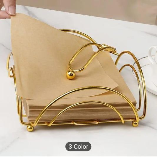 Versatile Metal Napkin Storage Basket Stylish Organization