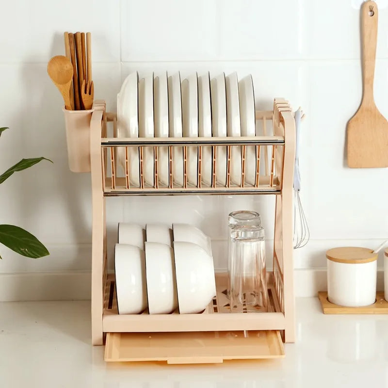 Multi-Layer Kitchen Plastic Dish Rack