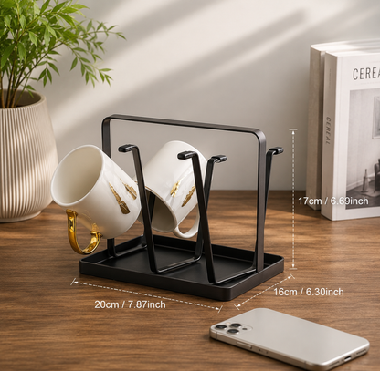 Cup Drying Rack | Modern Mug Storage Organizer