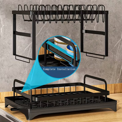 2-Tier Kitchen Large Capacity Countertop Organizer