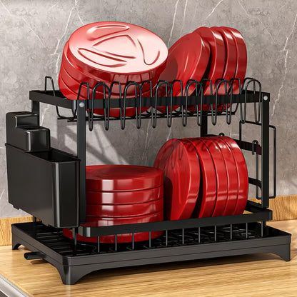 2-Tier Kitchen Large Capacity Countertop Organizer