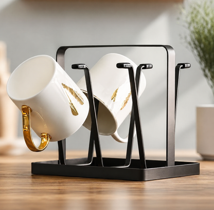 Cup Drying Rack | Modern Mug Storage Organizer