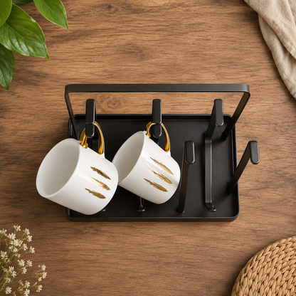 Cup Drying Rack | Modern Mug Storage Organizer