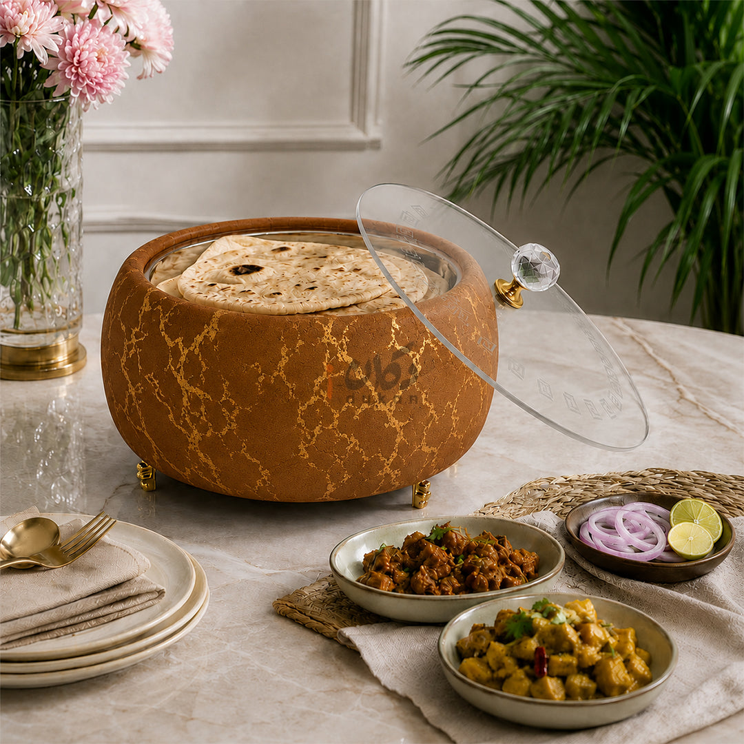 Luxury Turkish Velvet Hotpot with Crystal Lid Handle