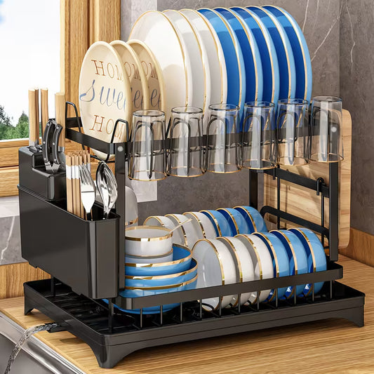2-Tier Kitchen Large Capacity Countertop Organizer