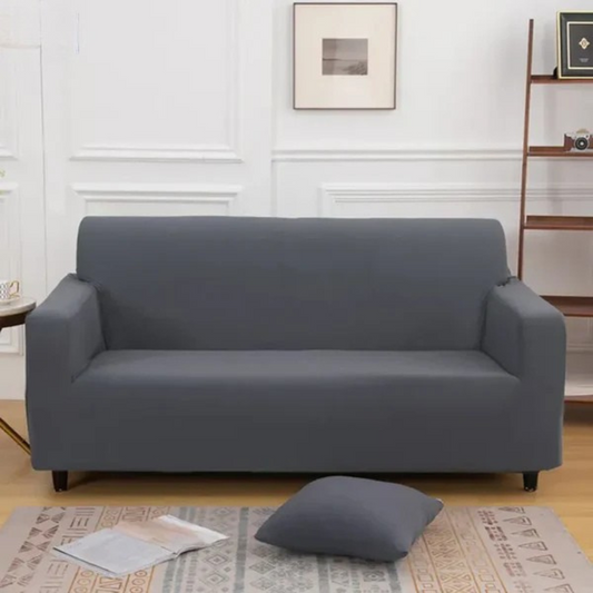 Elegant Jersey Sofa Cover - Grey