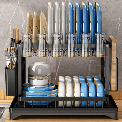 2-Tier Kitchen Large Capacity Countertop Organizer