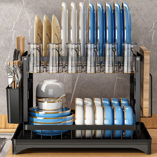 2-Tier Kitchen Large Capacity Countertop Organizer
