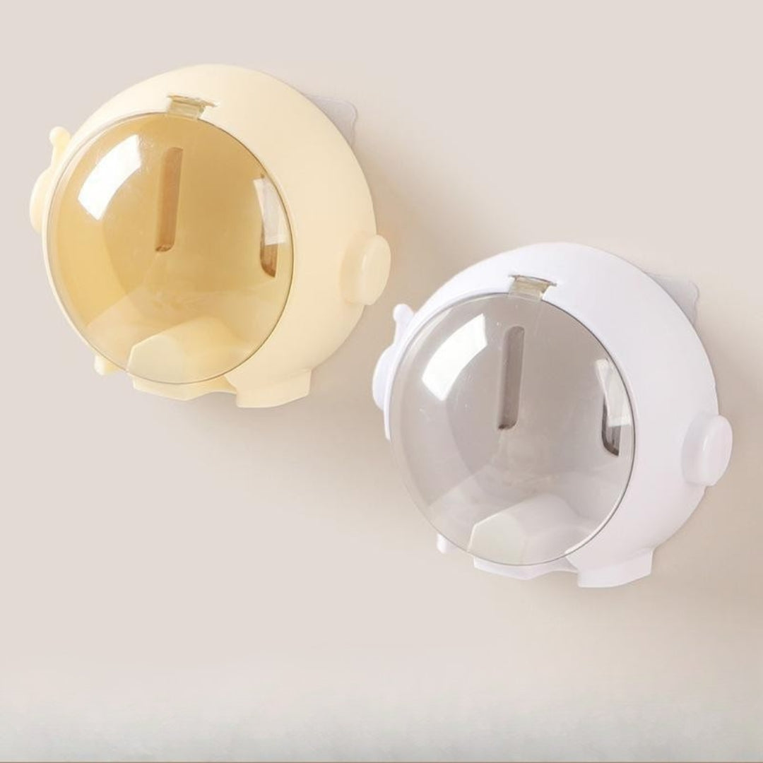 Elegant Spaceman Wall-Mounted Tooth Brush Holder