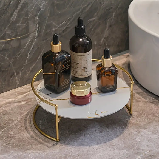 Cosmetic Display Stand with Semi-Circular Open Design Organizer