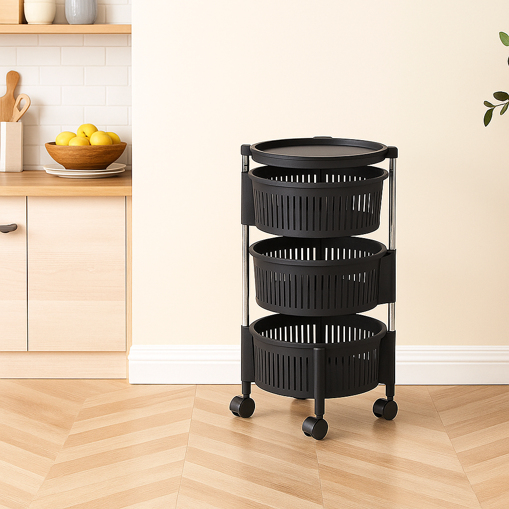 Premium Plastic Rotatable Multi Purpose Basket