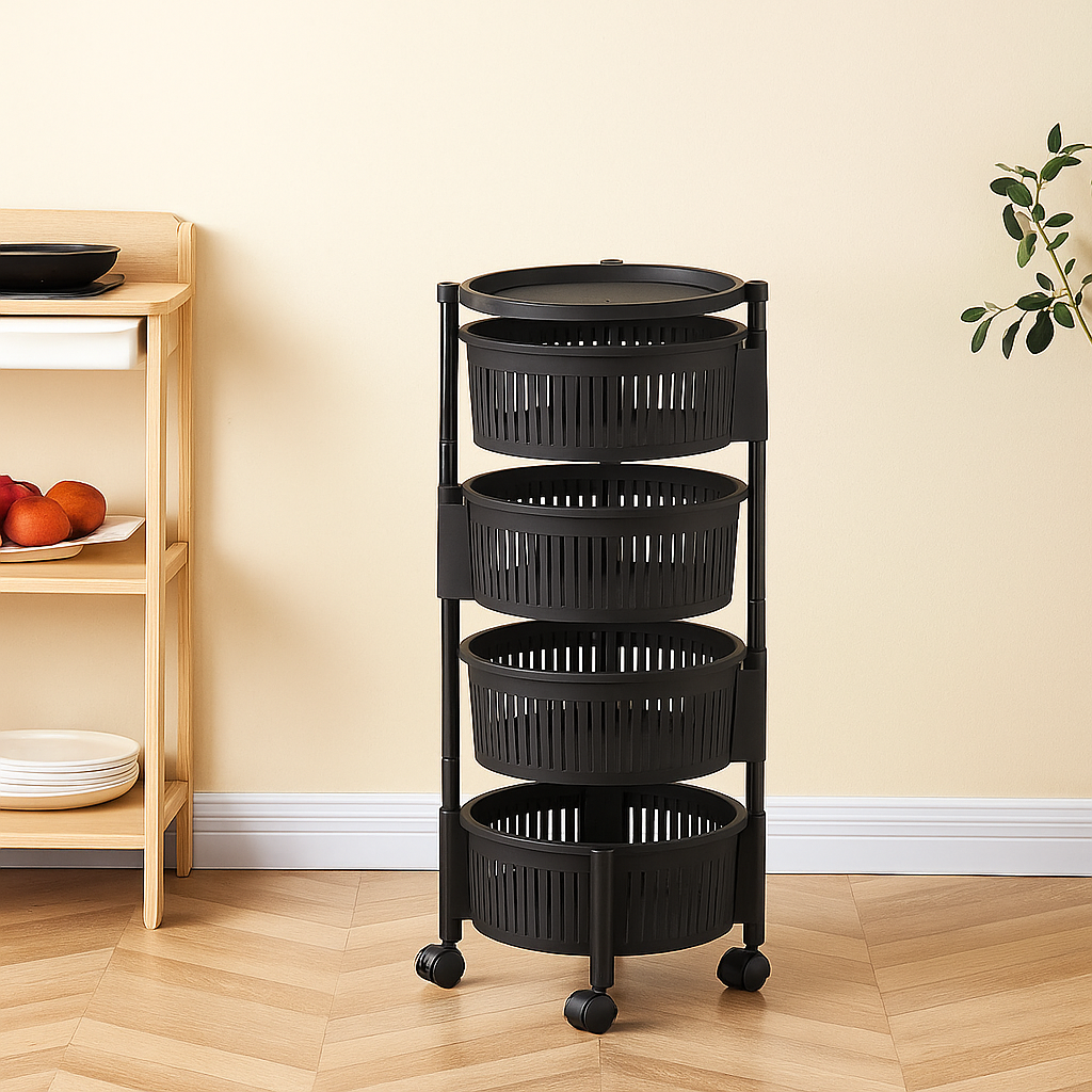 Premium Plastic Rotatable Multi Purpose Basket