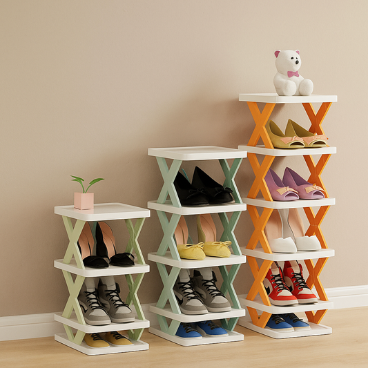 Elegant 5 Layered Multicolor Shoe Rack For Convenient Storage