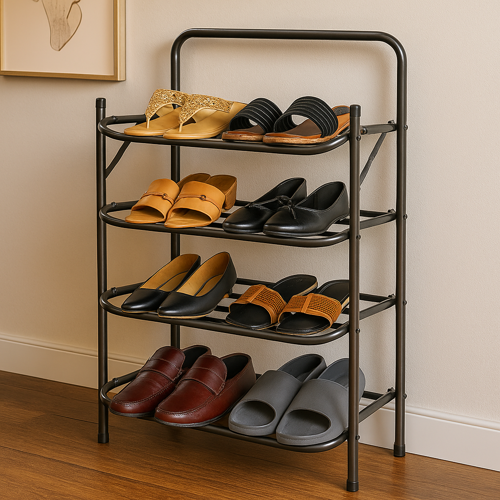 Premium Foldable Metal Shoe Rack By Dover Dream