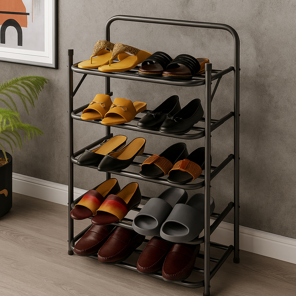 Premium Foldable Metal Shoe Rack By Dover Dream