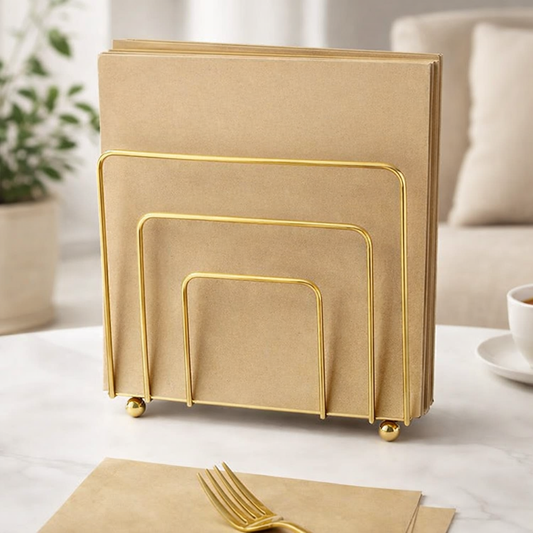 Versatile Metal Napkin Storage Basket Stylish Organization