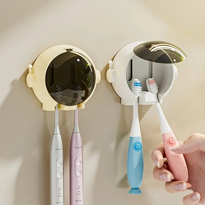 Elegant Astronaut Wall-Mounted Tooth Brush Holder