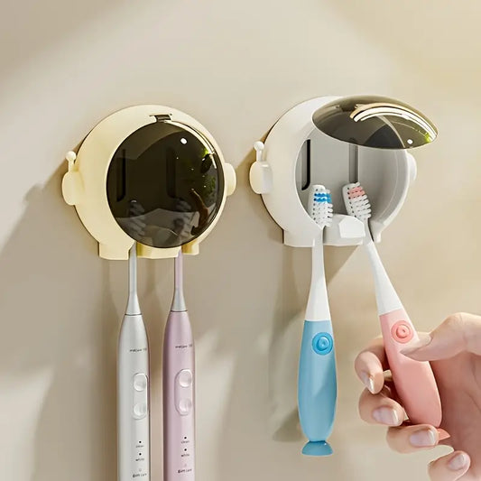 Elegant Astronaut Wall-Mounted Tooth Brush Holder