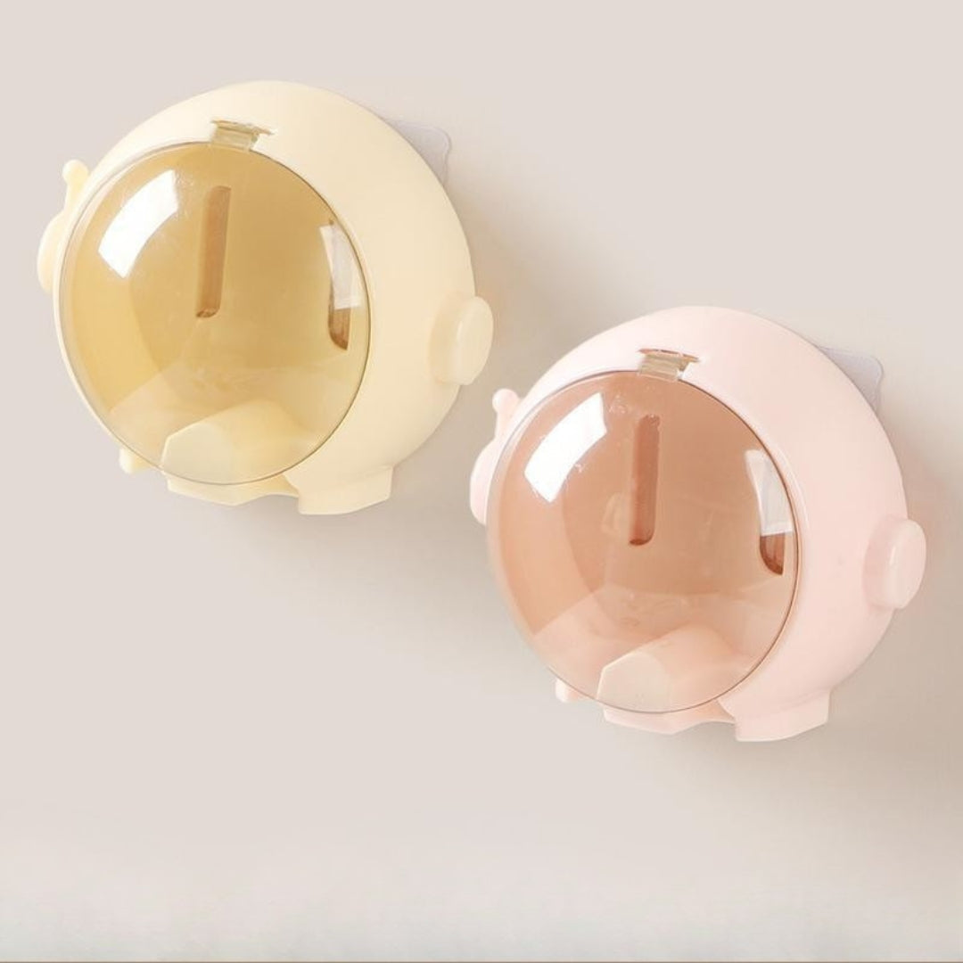 Elegant Spaceman Wall-Mounted Tooth Brush Holder