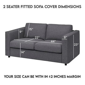 Luxury Fitted Bubble Sofa Cover - Black