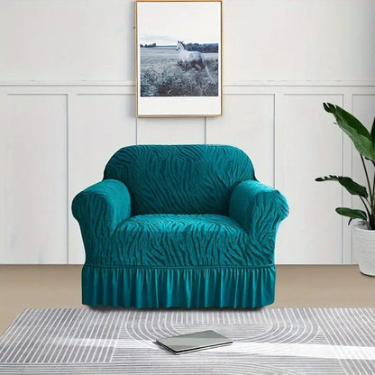 Zebra Sofa Cover Zinc