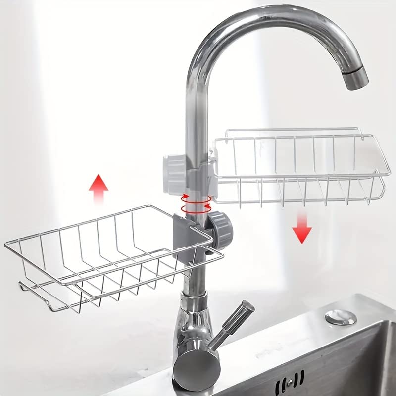 1PC Faucet Drying Rack – Space-Saving Sink Organizer