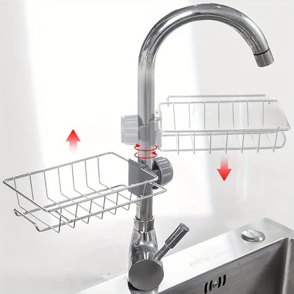 1PC Faucet Drying Rack – Space-Saving Sink Organizer