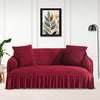 Luxury Fitted Bubble Sofa Cover - Maroon