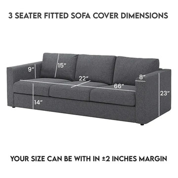 Luxury Fitted Bubble Sofa Cover - Black