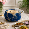 Luxury Turkish Velvet Hotpot with Crystal Lid Handle – Premium Insulated Food Warmer