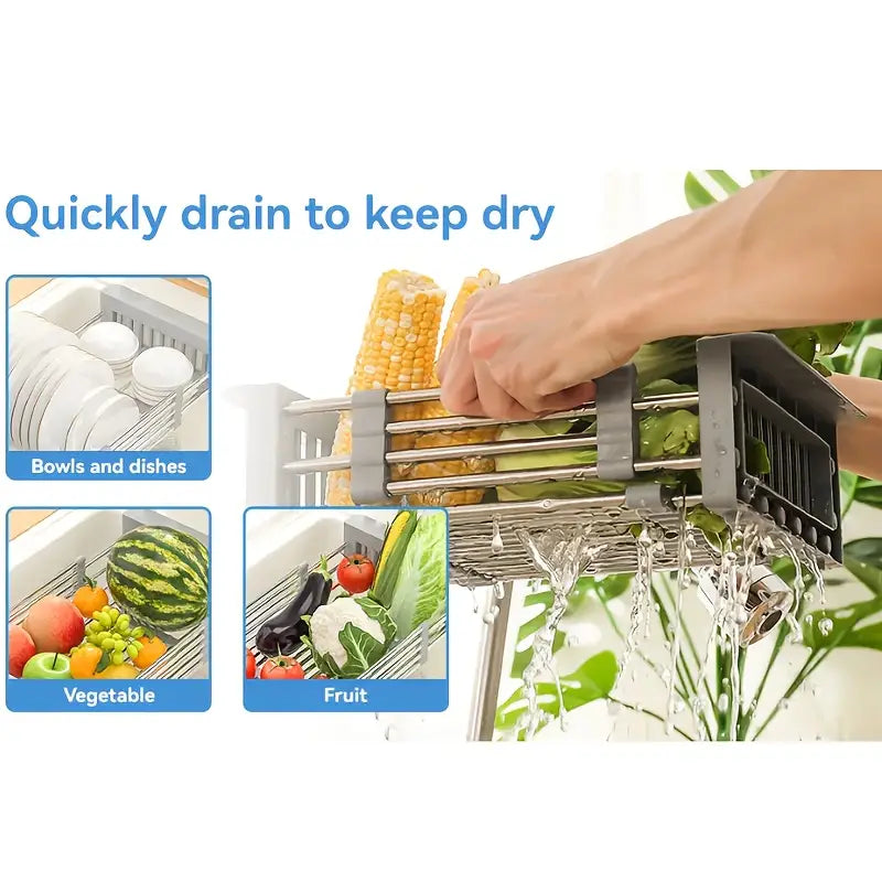 Luxury Kitchen Sink Basket Multi-Purpose Hanging Organizer