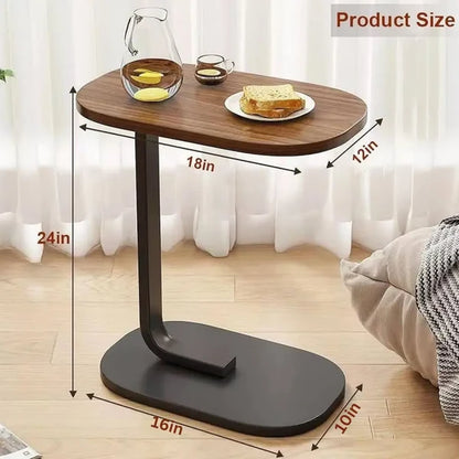 Multi-Purpose C Shaped Side Table