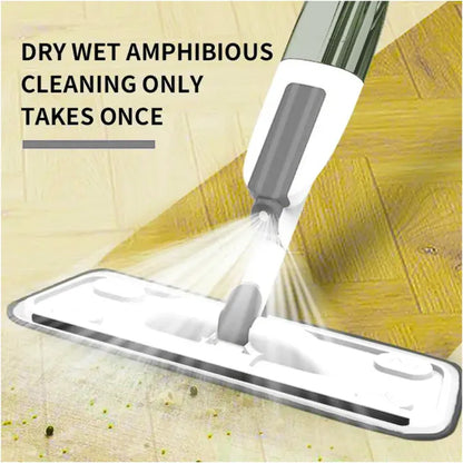 360° Spray Mop for Floors – Microfiber, Washable Pads & Refillable Water Tank
