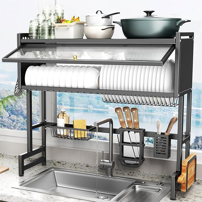 Smart Premium 3 Tiers Over Sink Dish Drainer Rack