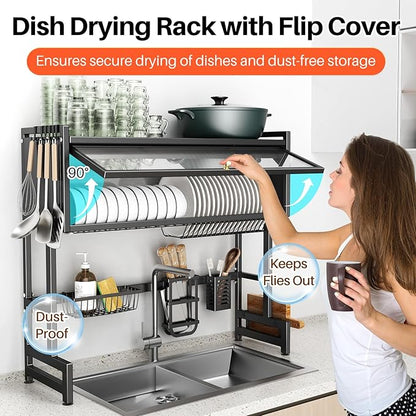 Smart Premium 3 Tiers Over Sink Dish Drainer Rack