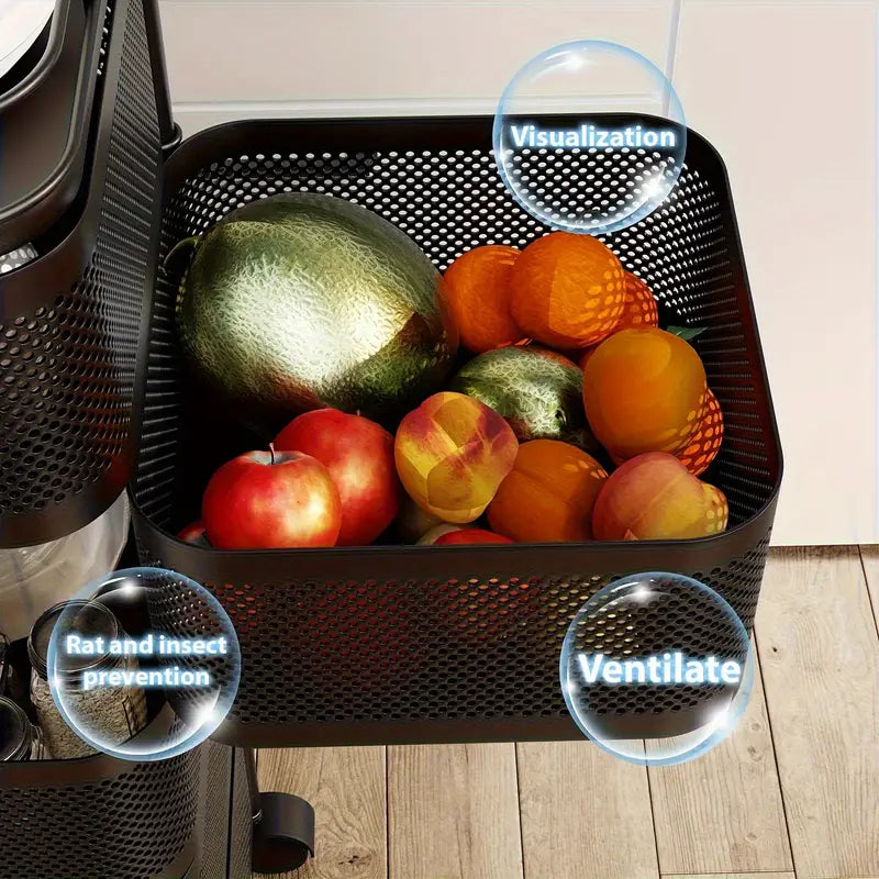 Elegant Square Shaped Metal Basket